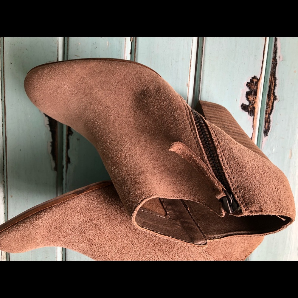 Slip on booties, never worn